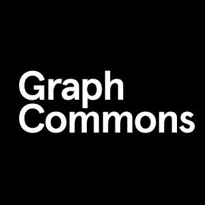 White letters on black background that say: Graph Commons